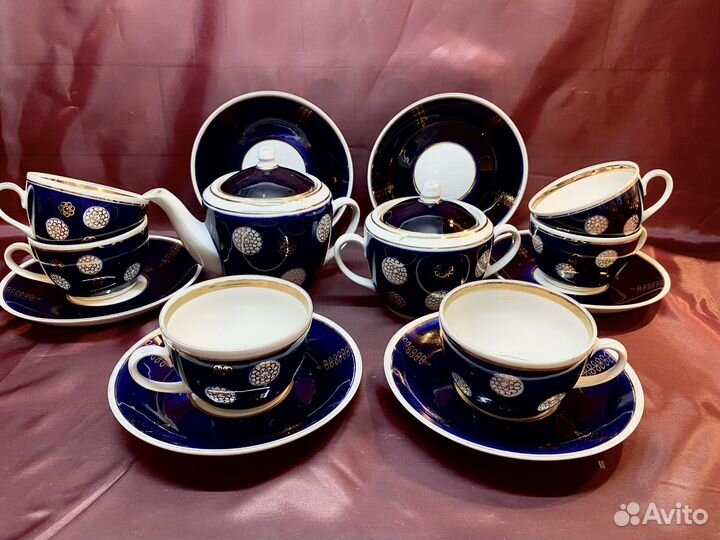 Сервиз чайный Кобальт. Полонное СССР
