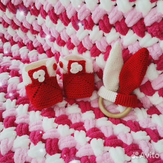 Плед детский плюшевый