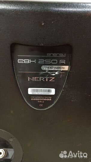 Сабвуфер Hertz EBX 250 R + усилитель PPI2240
