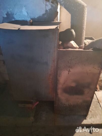 Печь для бани с баком