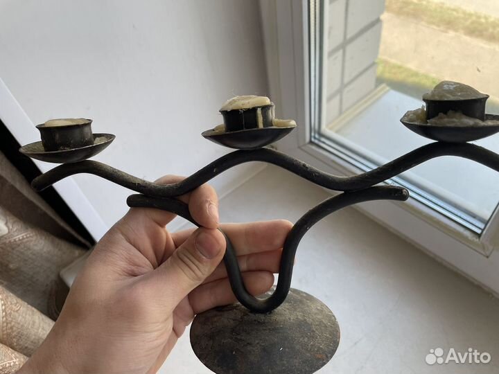 Подсвечник чугунный СССР