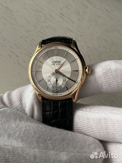 Золотые швейцарские часы oris