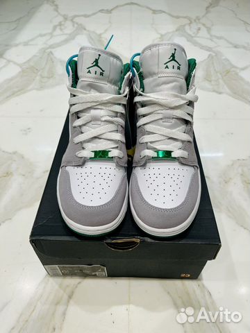 Air Jordan 1 Mid Pine Grey оригинал