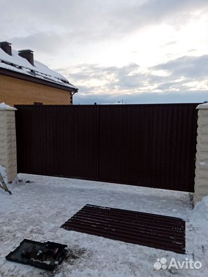 Откатные ворота Алютех