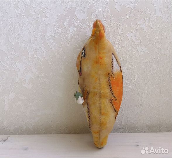 Интерьерная кофейная кукла Лисичка 21 см