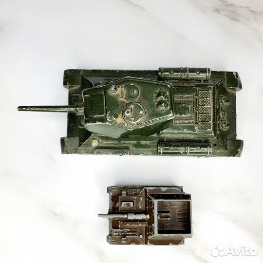 Металлические модели Т-34 и сау. СССР 70-е