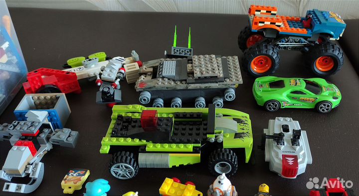 Lego 3,6 кг и Радиоуправление;Машины;Много Фигурок