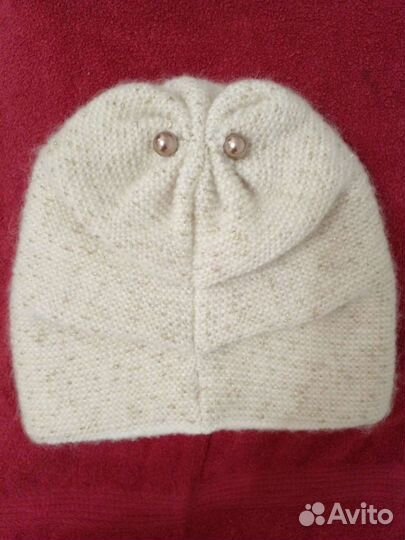 Шапка вязанная женская зимняя с люриксом