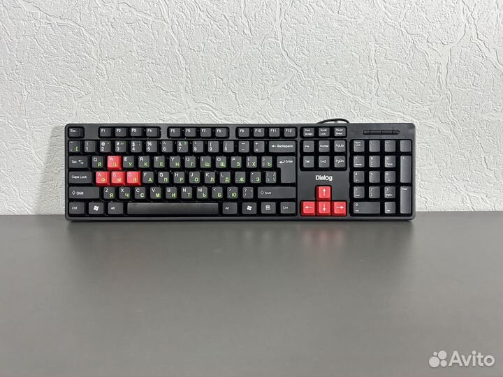Игровая клавиатура Dialog black-rеd