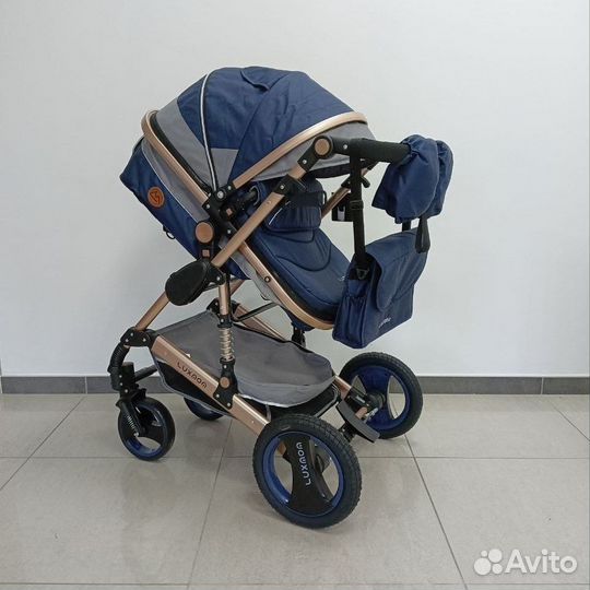 Детская коляска Luxmom 510 3в1 синий