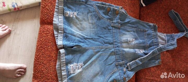 Комбинезон женский летний джинсовый