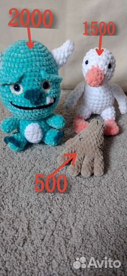 Вязаные игрушки ручной работы
