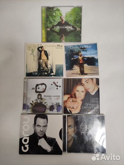 CD диски французские: Garou, E. Moire, C. Mae