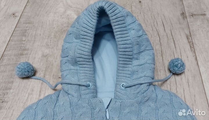 Конверт кокон вязаный