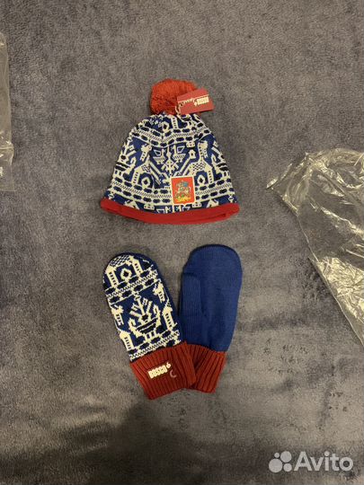 Шапка и варежки комплект Bosco Московская область