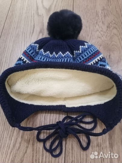 Зимняя шапочка для малыша 52 размер