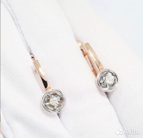 Невероятно красивые новые серьги с бриллиантами