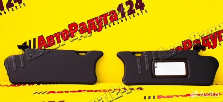 Солнцезащитный козырек ваз 2110 черный с зеркалом