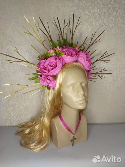 Ободок с Пионами