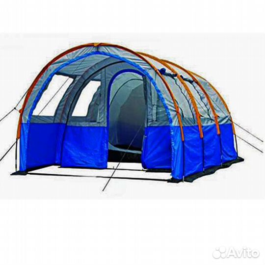 Палатка полусфера 4-х местная с большим тамбуром