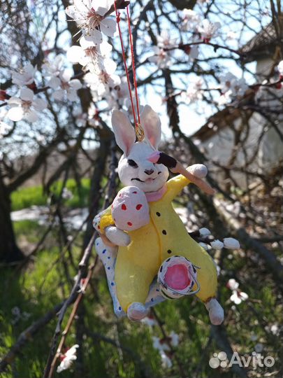 Пасхальный декор,пасхальный заяц