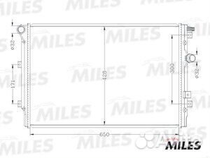 Радиатор двигателя VW Tiguan/Sharan 1.4-2.0/2.0TD