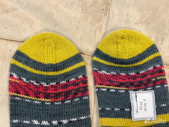 Носки мужские шерстяные вязаные