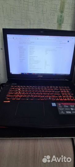 MSI GT72S 6QE Dominator Pro G RAM32/SSD128,256/1tb