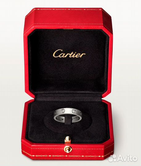 Кольцо Cartier love wedding band 8 diamonds CRB405