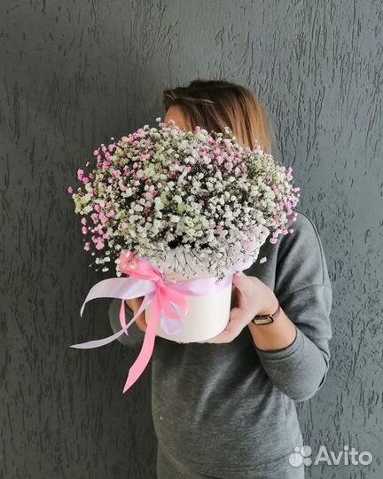 Коробочка с гипсофилой