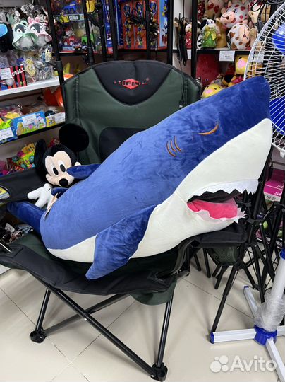 Мягкая игрушка акула 100 см