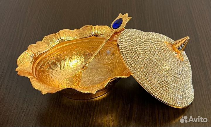 Турецкая сахарница с кристалами Swarovski