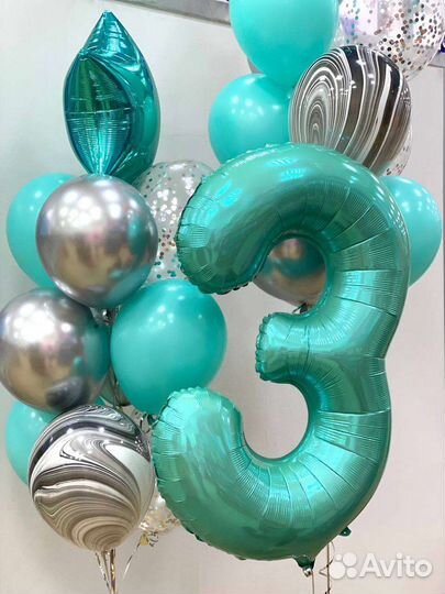 Шары с гелием на выпускной, день рождения