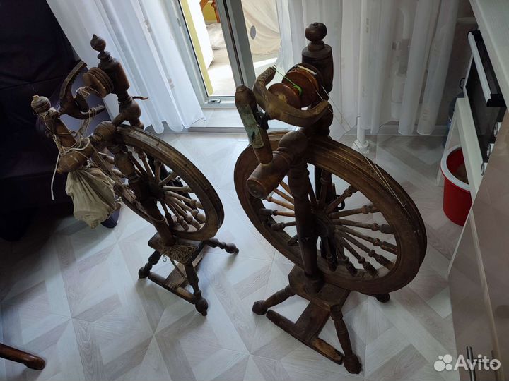 Прялка деревянная старинная