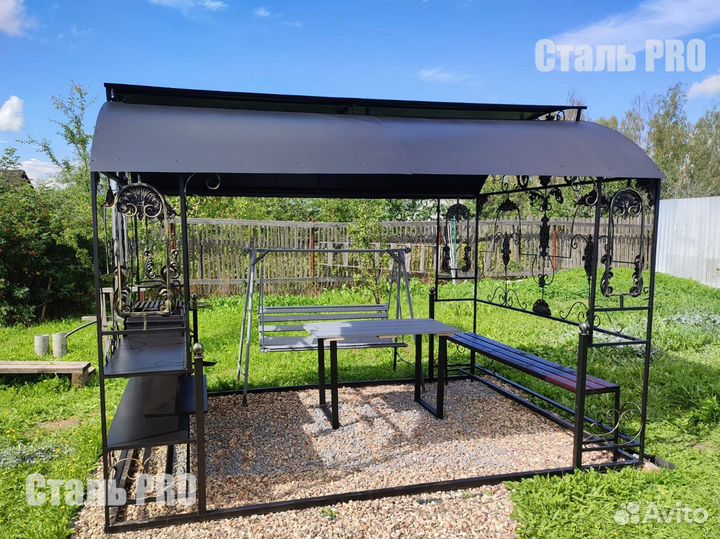 Мангал с крышей от производителя