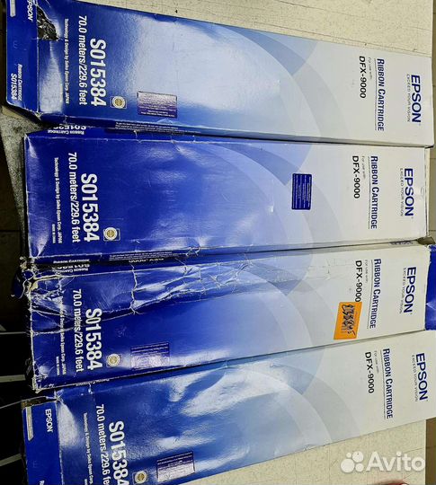 Лот 4 картриджа Epson DFX 9000 ribbon матричный