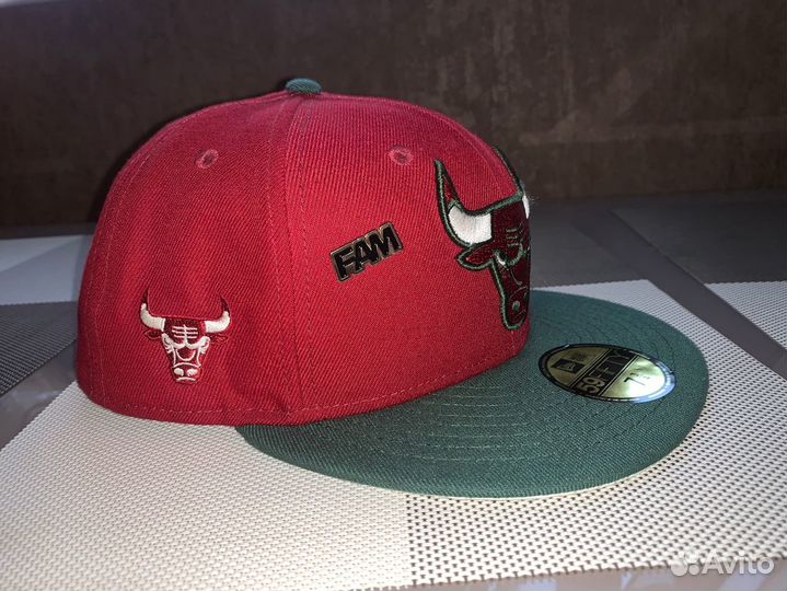 Бейсболка Chicago bulls красная 7 3/4 (61,5см)