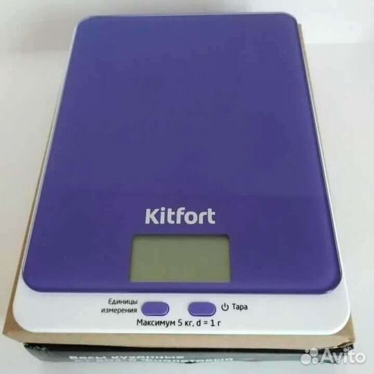 Весы кухонные KitFort кт-803-6, фиолетовый