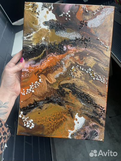 Картина абстракция акрил