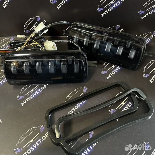 Надфарники на ниву led 11 линз