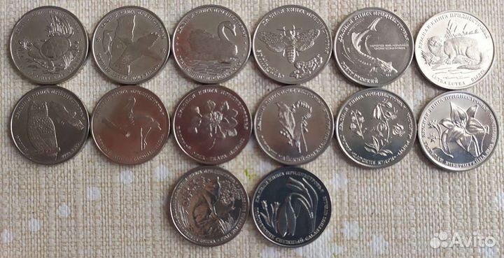 Набор монет задиаки. Приднестровье. И др