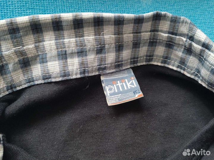 Рубашка со вставкой, мягкая, одевали всего 1 раз