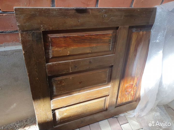 Дверь входная деревянная без коробки