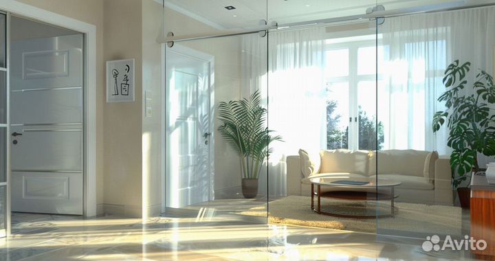 Стеклянная дверь