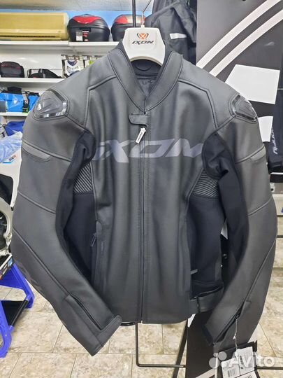 Мотокуртка кожаная мужская Icon Sparrow