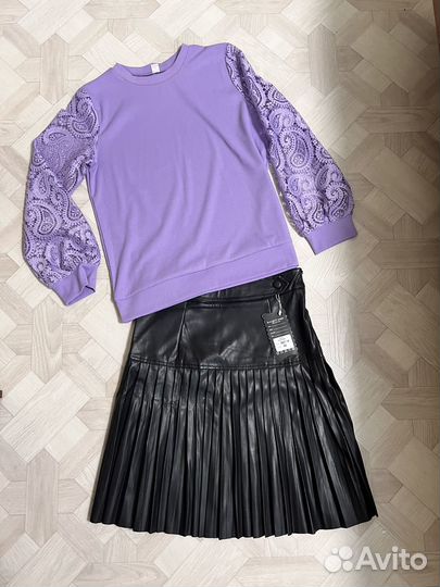Кожаная юбка