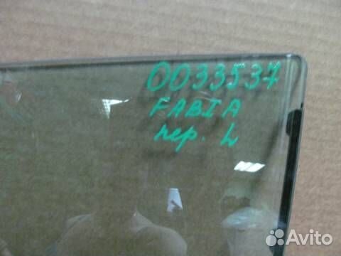 Стекло передней левой двери Skoda Fabia