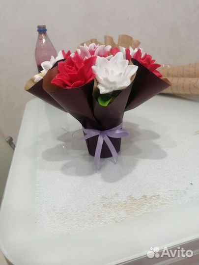 Букет цветов из мыла ручной работы