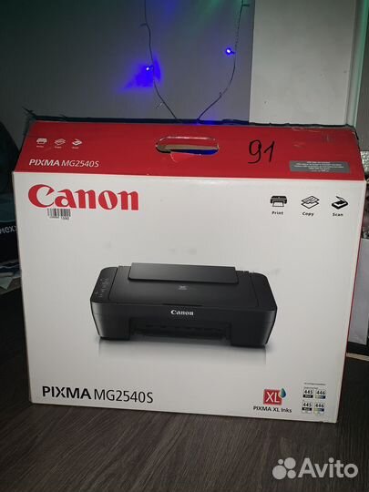 Струйный мфу canon pixma mg2540s новый