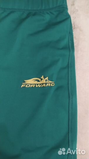Лосины спортивные зелёные новые
